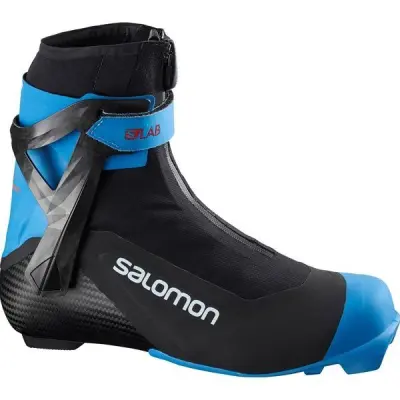 Salomon S/LAB Carbon Skiathlon Prolink Längdpjäxor Black/Process Blue, UK 3,5