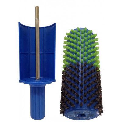 Skistart rotorborste kombi Tagel / Nylon fin med handtag