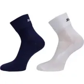 Swix Active Sock 2-pack Vit/Mörkblå 43/45 | Löparstrumpor