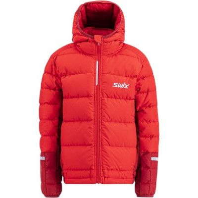 Swix Dynamic Down Jacket Jr Rhubarb Red