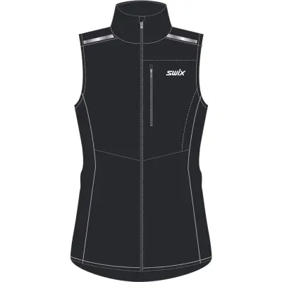Swix Focus Warm Vest W  Black, L
