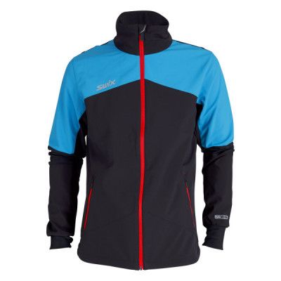 Swix Geilo Jacket M Black/Cold Blue - Utförsäljning
