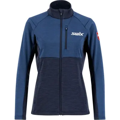 Swix Infinity Midlayer Jacket W Mellanlager Tröja Lake Blue, XS