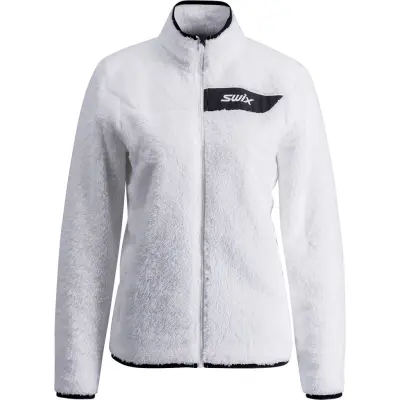 Swix Infinity Pile Midlayer Full Zip W Dam Vit XS | Mellanlager Tröja