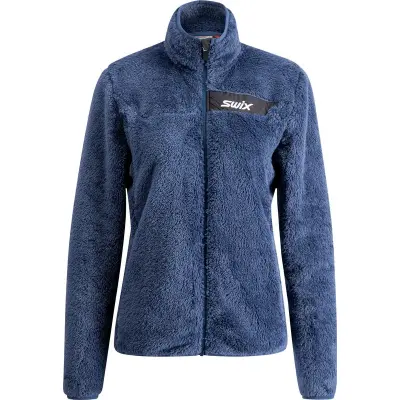 Swix Infinity Pile Midlayer Full Zip W Mellanlager Tröja Lake Blue, XL