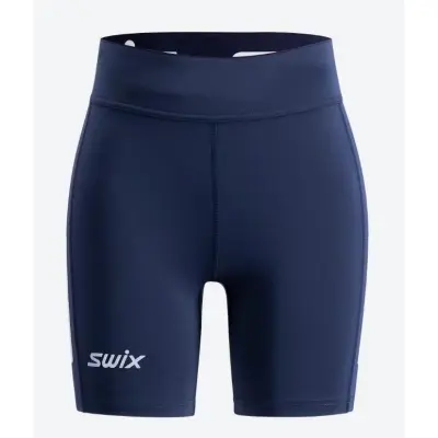 Swix Pace High Waist Half Tights W Dam Blå L | Löparshorts