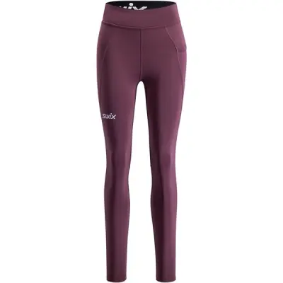Swix Pace High Waist Tights W Plum