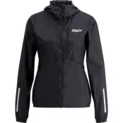 Swix Pace Wind Light Hooded Jacket W Dam Svart L | Löparjacka