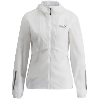 Swix Pace Wind Light Hooded Jacket W Dam Vit L | Löparjacka