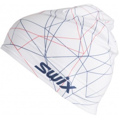Swix Race warm hat Bright white/ New navy/ Red