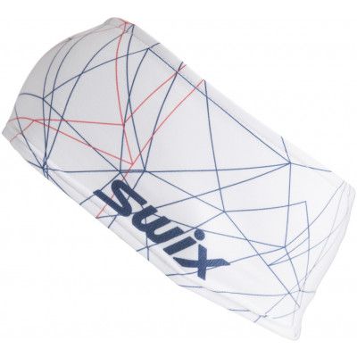 Swix Race warm headband Bright white/ New navy/ Red