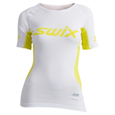 Swix RaceX bodyw SS W Bright White/Blazing yellow