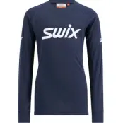 Swix Racex Classic Long Sleeve Jr Dark Navy/Bright White
