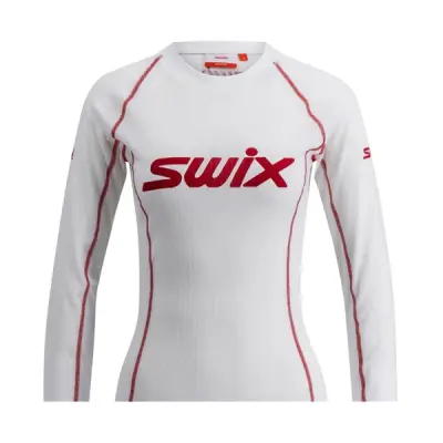 Swix Racex Classic Long Sleeve W Bright White/Swix Red
