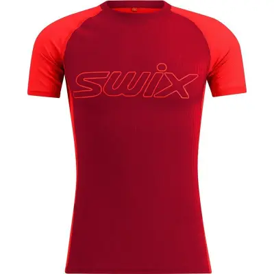 Swix RaceX Light Short Sleeve M T-shirt Swix Red/Fiery Red, S