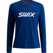 Swix Relay LS M Herr Blå L | Långärmad T-shirt
