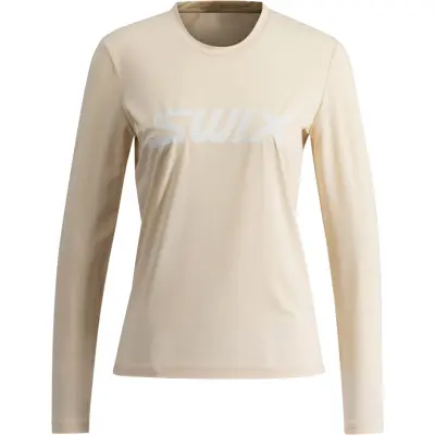 Swix Relay LS W Dam Beige M | Långärmad T-shirt