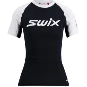 Swix Roadline RaceX SS W T-shirt Black/Bright White, L