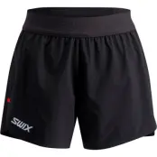 Swix Tempo Shorts 3.5-inch W Dam Svart M | Löparshorts