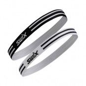 Swix V Vantage Elastic Hairbands 2Pk Black/Bright White