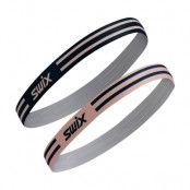 Swix V Vantage Elastic Hairbands 2Pk Dark Navy/Peach Whip