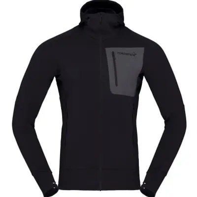 Norrøna Falketind Power Grid Hood M's Caviar