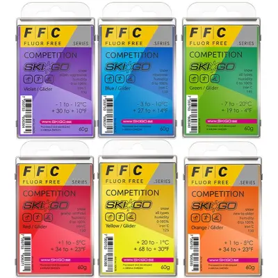 Skigo FFC Glider Parafffin 60 g Glidvalla, BLUE