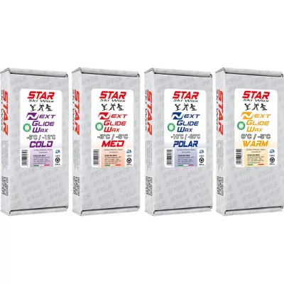 Star NEXT Glide Wax Paraffin 250g Glidvalla, POLAR