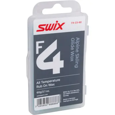 Swix F4 Glide Wax Rub-on w/ Cork 60G | Glidvalla