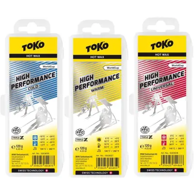 Toko World Cup High Performance Paraffin 120 g Glidvalla, COLD
