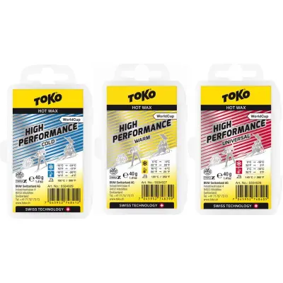 Toko World Cup High Performance Paraffin 40 g Glidvalla, COLD