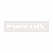 Klistermärke Purelux White Logo, 120 x 18 mm, 1 st