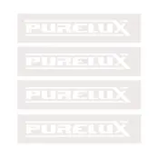 Dekal Purelux White Logo, Small x 4 st